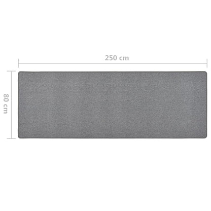 vidaXL Carpet Runner | Dark grey | 100% polypropylene | Large | Non-slip