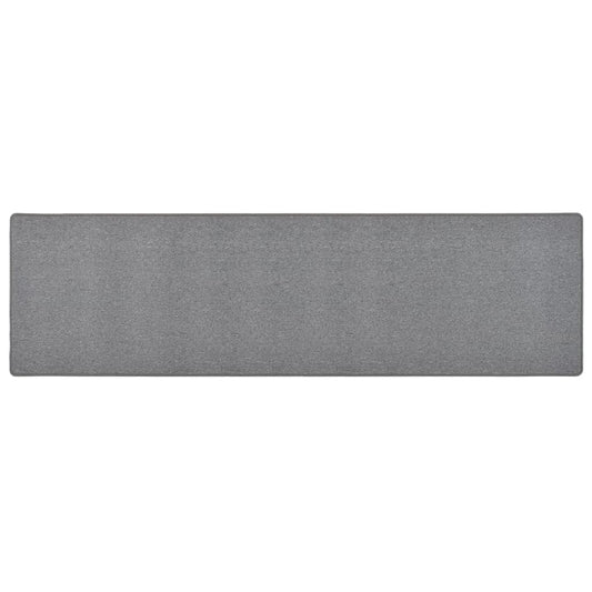 vidaXL Carpet Runner | Dark grey | 100% polypropylene | 80x300 cm | Non-slip