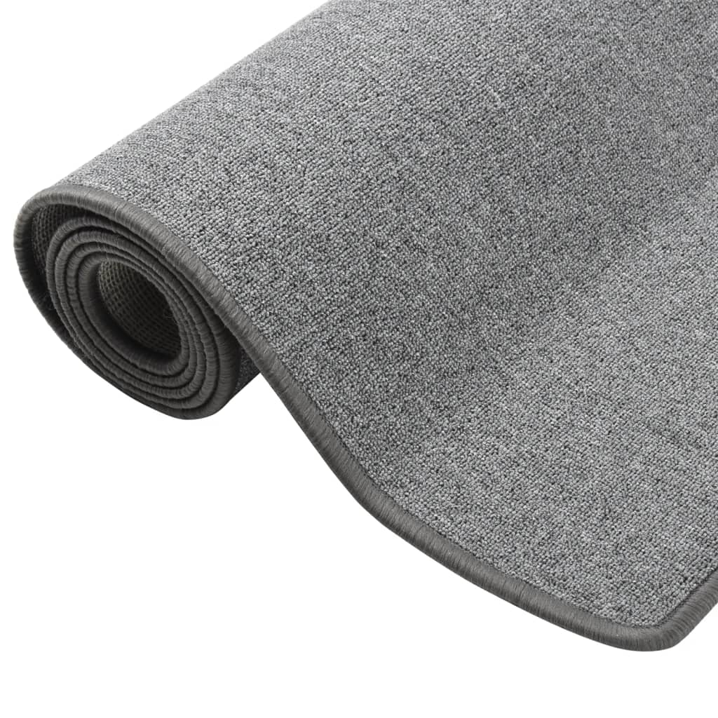 vidaXL Carpet Runner | Dark grey | 100% polypropylene | 80x400 cm