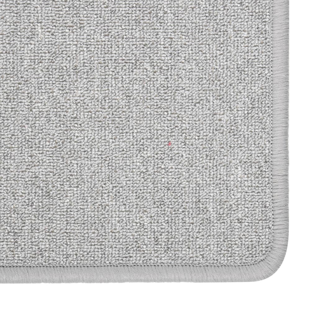 vidaXL Carpet Runner | Light grey | 100% polypropylene | 50x100 cm | Non-slip