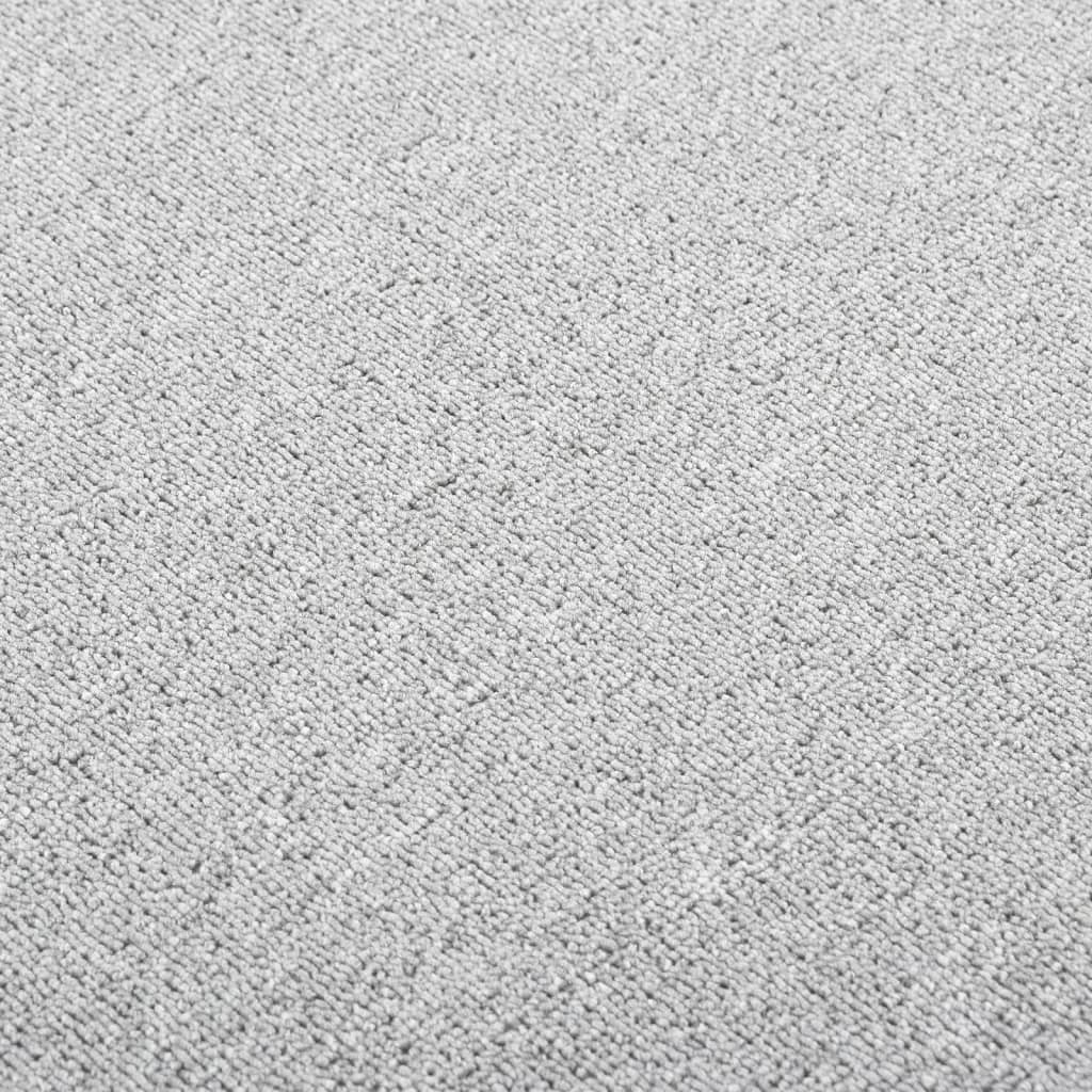 vidaXL Carpet Runner | Light grey | 100% polypropylene | 50x100 cm | Non-slip