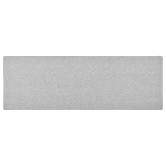 vidaXL Carpet Runner | Light grey | Needle-punched fabric (100% polypropylene)