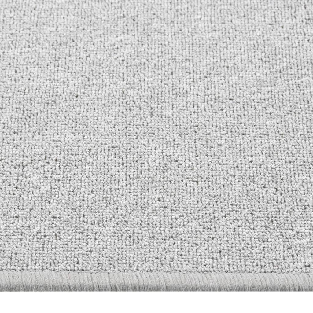 vidaXL Carpet Runner | Light grey | Needle-punched fabric (100% polypropylene)