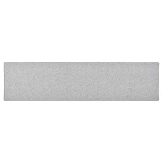 vidaXL Carpet Runner | Light grey | Needle-punched fabric (100% polypropylene)