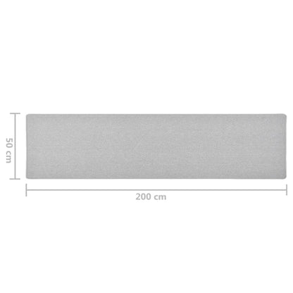 vidaXL Carpet Runner | Light grey | Needle-punched fabric (100% polypropylene)