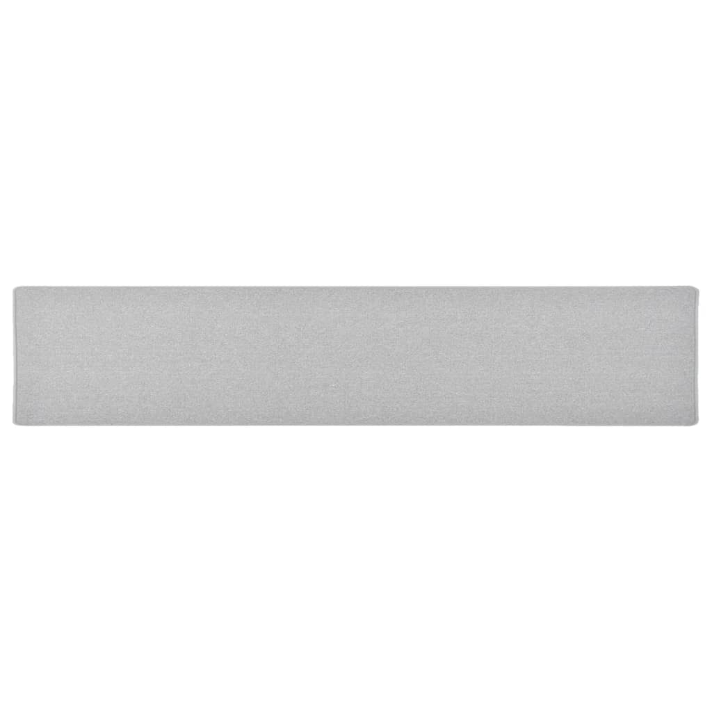 vidaXL Carpet Runner | Light grey | 100% Polypropylene | 50x250 cm | Non-slip