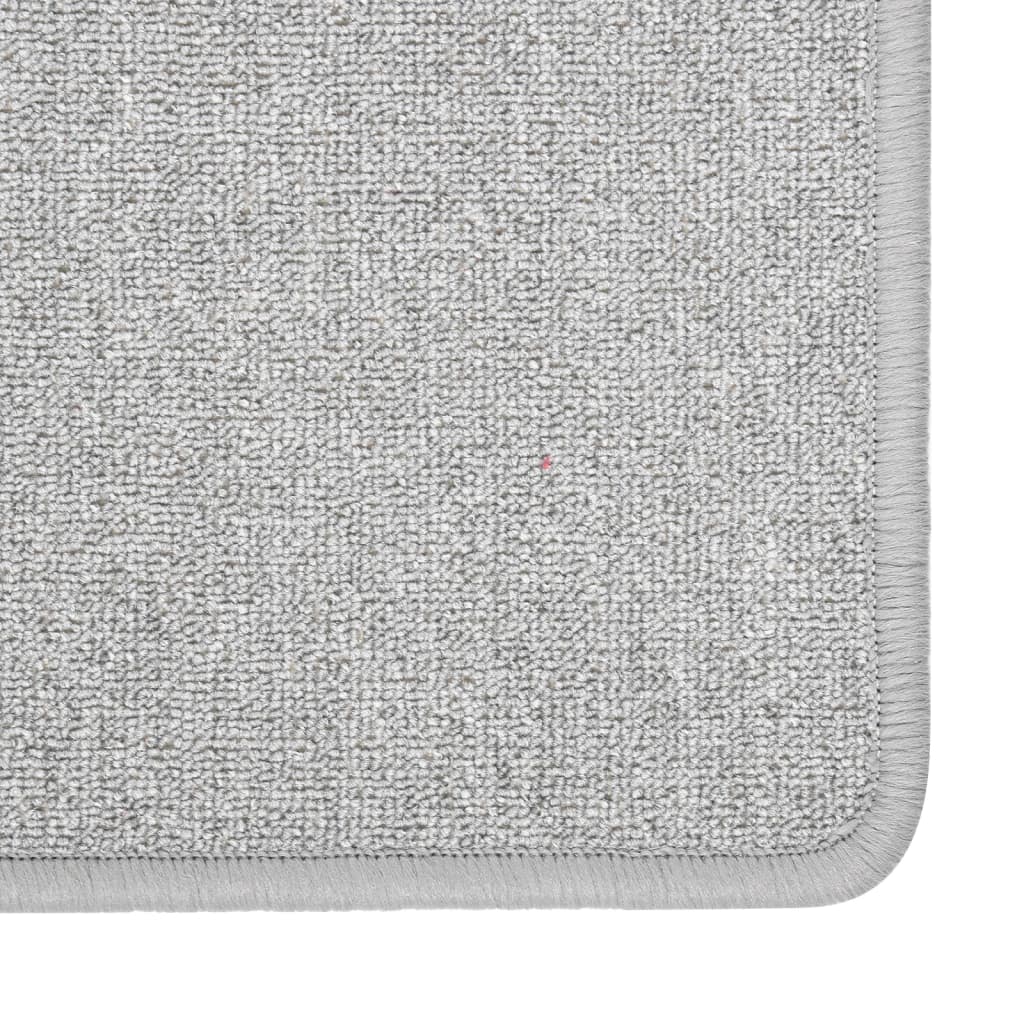 vidaXL Carpet Runner | Light grey | Needle-punched fabric (100% polypropylene)