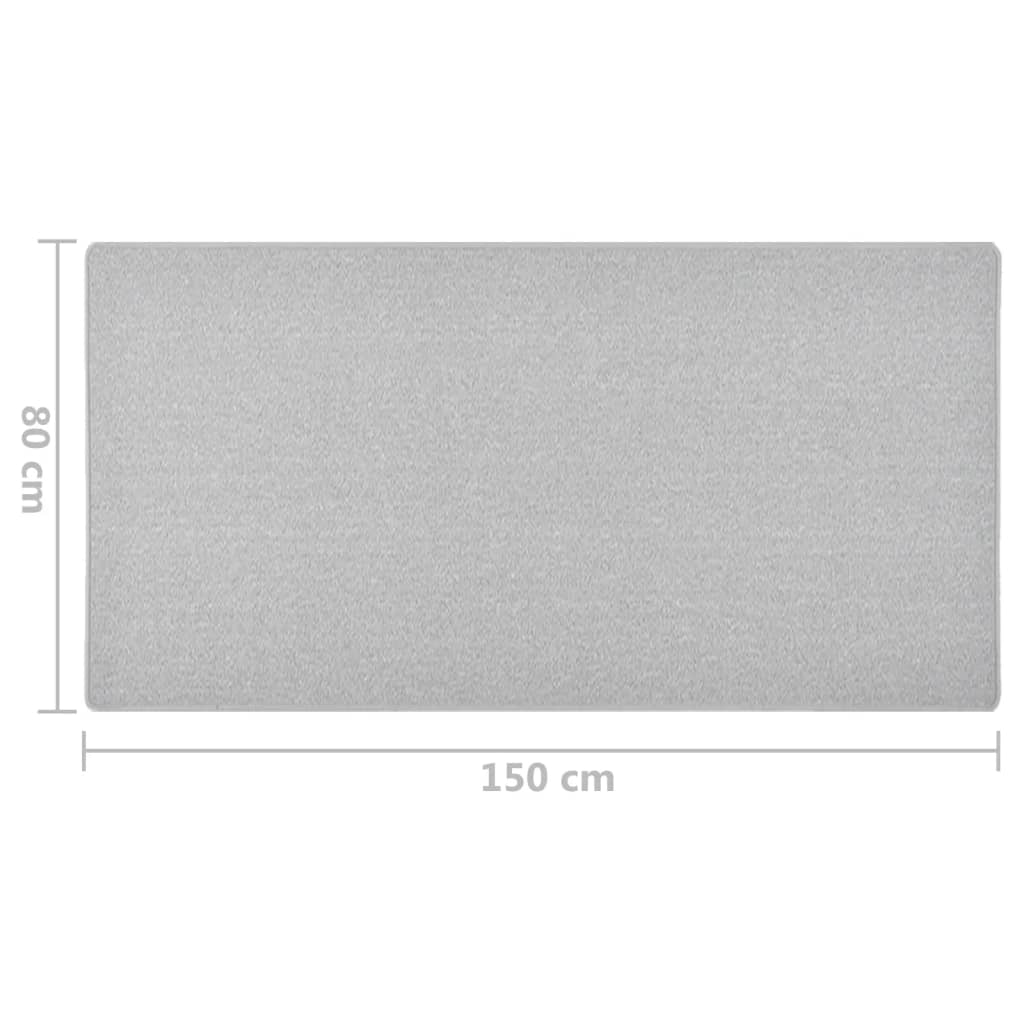 vidaXL Carpet Runner | Light grey | Needle-punched fabric (100% polypropylene)