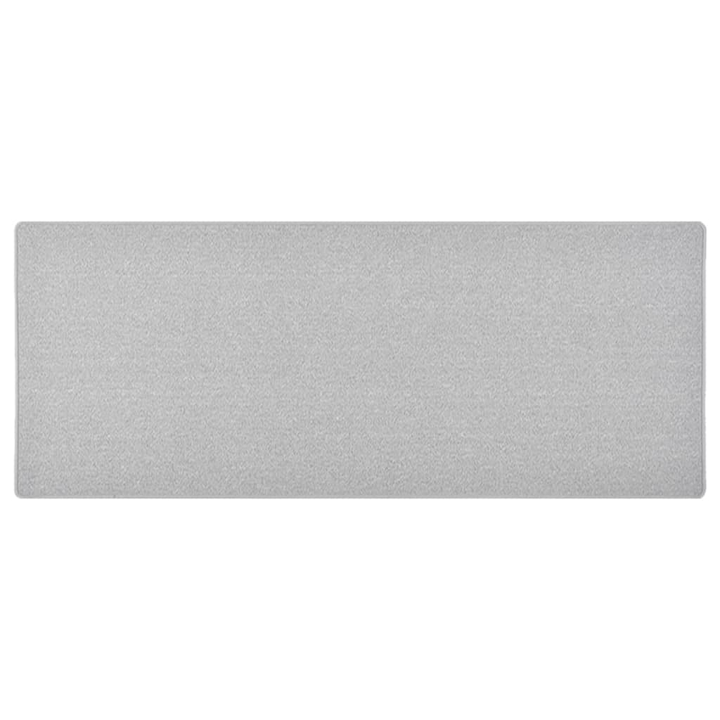 vidaXL Carpet Runner | Light grey | Needle-punched fabric (100% polypropylene)