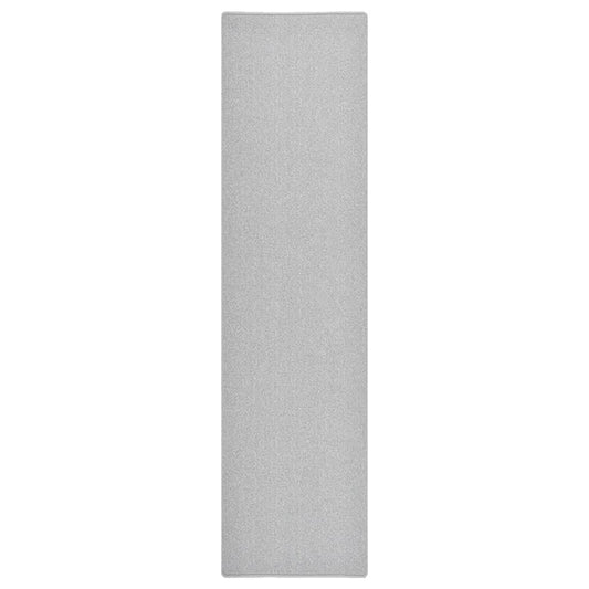 vidaXL Carpet Runner | Light grey | 100% Polypropylene | 80x300 cm | Non-slip