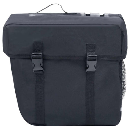 93251 vidaXL Double Bicycle Bag for Pannier Rack Waterproof 35 L Black