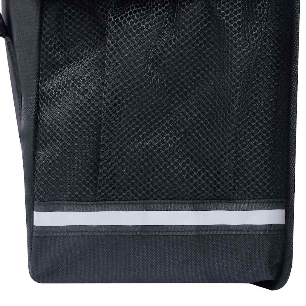 93251 vidaXL Double Bicycle Bag for Pannier Rack Waterproof 35 L Black