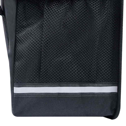 93251 vidaXL Double Bicycle Bag for Pannier Rack Waterproof 35 L Black