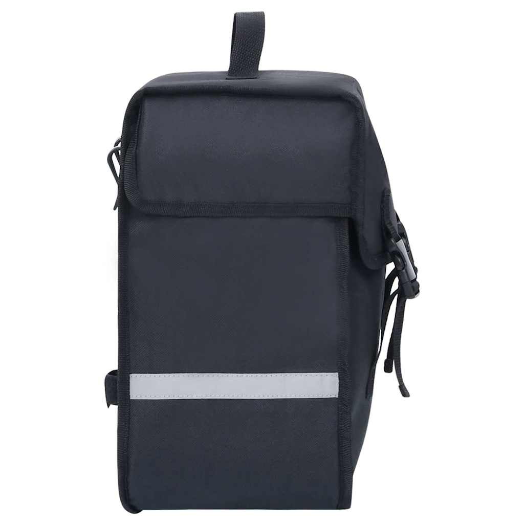 93252 vidaXL Single Bicycle Bag for Pannier Rack Waterproof 21 L Black