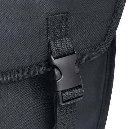 93252 vidaXL Single Bicycle Bag for Pannier Rack Waterproof 21 L Black