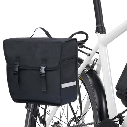 93252 vidaXL Single Bicycle Bag for Pannier Rack Waterproof 21 L Black