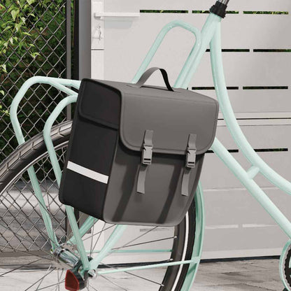 vidaXL Single Bicycle Bag for Pannier Rack Waterproof 21 L Black