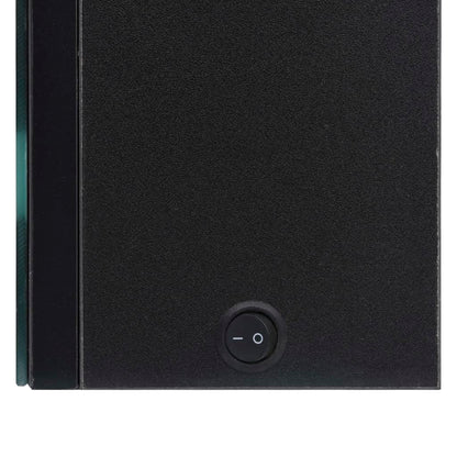 vidaXL LED Bathroom Mirror Cabinet Black 50x14x60 cm