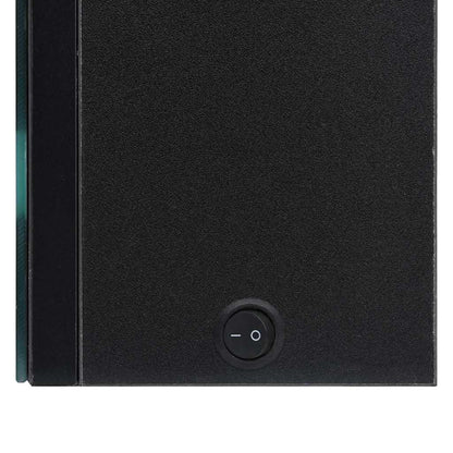 326480 vidaXL LED Bathroom Mirror Cabinet Black 50x14x60 cm