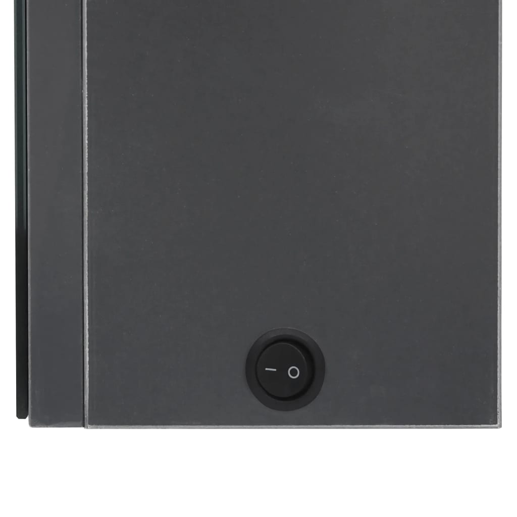 vidaXL LED Bathroom Mirror Cabinet Grey 50x14x60 cm