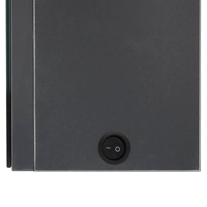 vidaXL LED Bathroom Mirror Cabinet Grey 50x14x60 cm