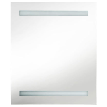 vidaXL LED Bathroom Mirror Cabinet Shining White 50x14x60 cm