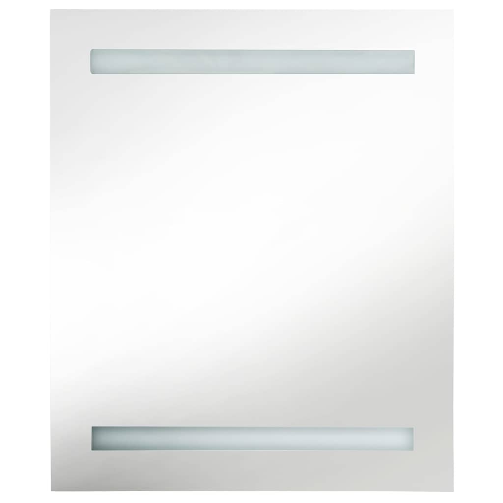326486 vidaXL LED Bathroom Mirror Cabinet Shining White 50x14x60 cm