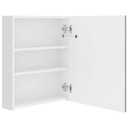 326486 vidaXL LED Bathroom Mirror Cabinet Shining White 50x14x60 cm