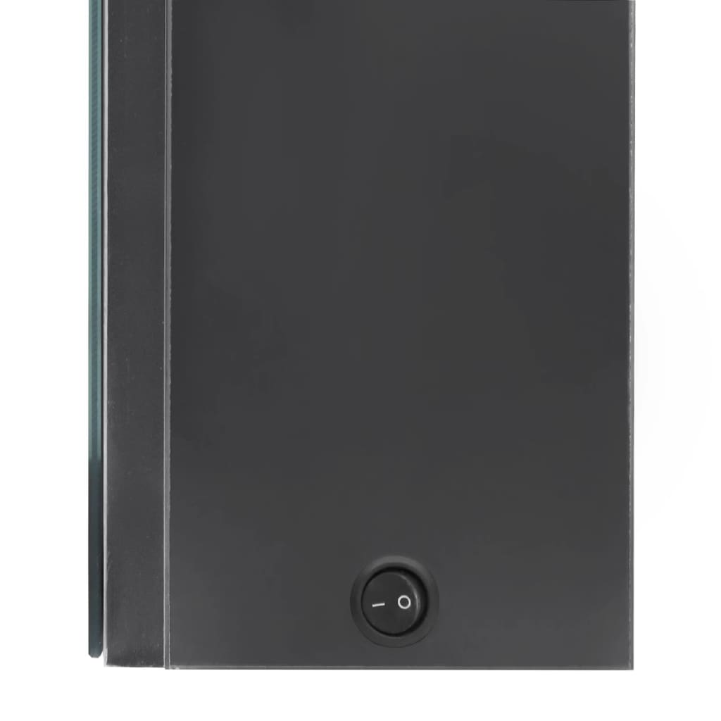 vidaXL Bathroom Cabinet | Grey | MDF with Melamine Finish, Glass | Medium