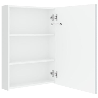 326501 vidaXL LED Bathroom Mirror Cabinet Shining White 50x13x70 cm