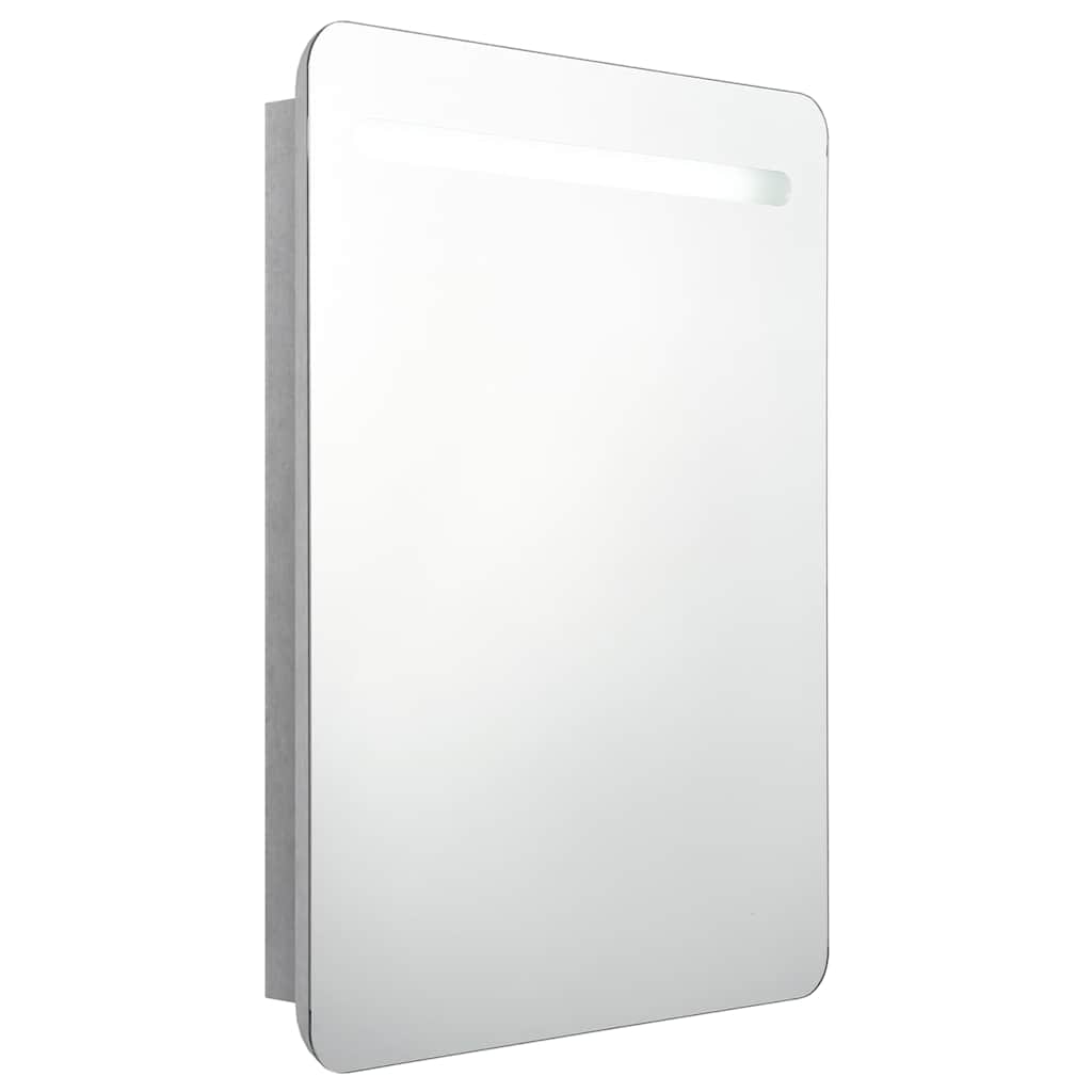 vidaXL Bathroom Cabinet | Concrete grey | MDF with melamine finish, glass