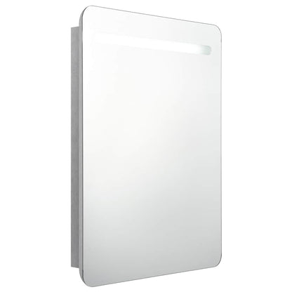 vidaXL Bathroom Cabinet | Concrete grey | MDF with melamine finish, glass