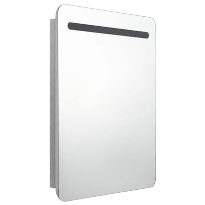 vidaXL Bathroom Cabinet | Concrete grey | MDF with melamine finish, glass