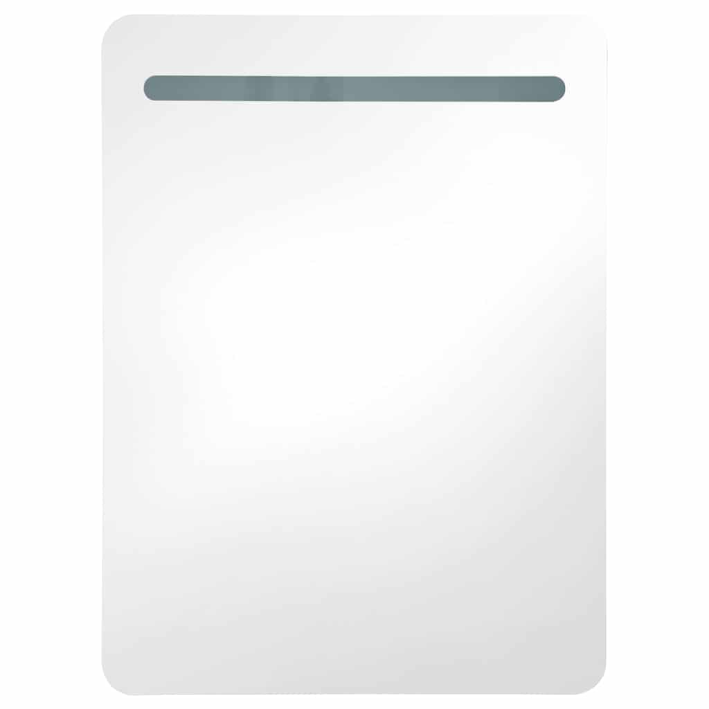 vidaXL Bathroom Cabinet | Concrete grey | MDF with melamine finish, glass