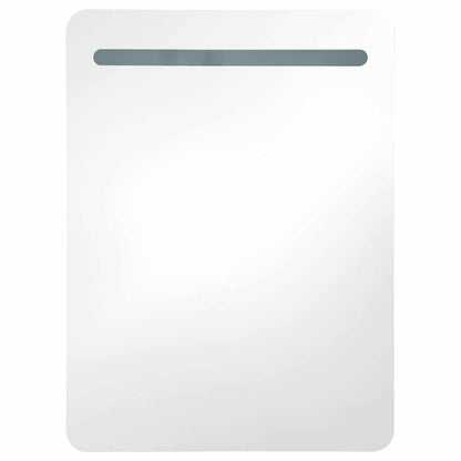 vidaXL Bathroom Cabinet | Concrete grey | MDF with melamine finish, glass
