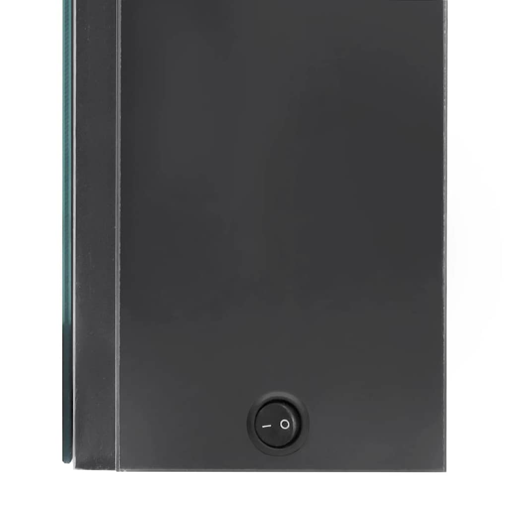 vidaXL LED Bathroom Mirror Cabinet Grey 80x12x68 cm