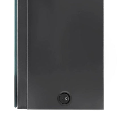 vidaXL LED Bathroom Mirror Cabinet Grey 80x12x68 cm