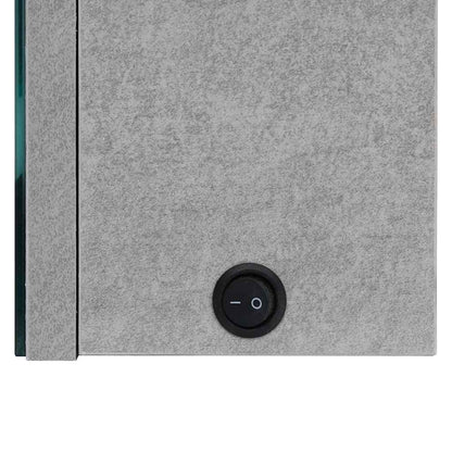 vidaXL Bathroom Cabinet | Concrete Grey | MDF in melamine finish, glass | Medium