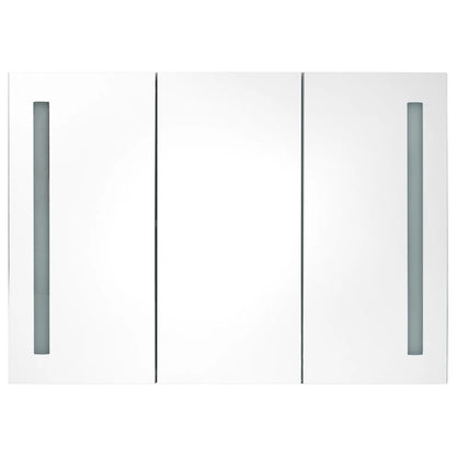vidaXL Bathroom Cabinet | Concrete grey | MDF with melamine finish, glass mirror