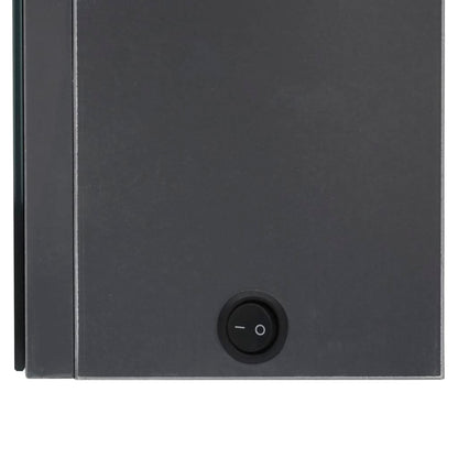 vidaXL Bathroom Cabinet | Grey | MDF in melamine finish, glass mirror | Medium