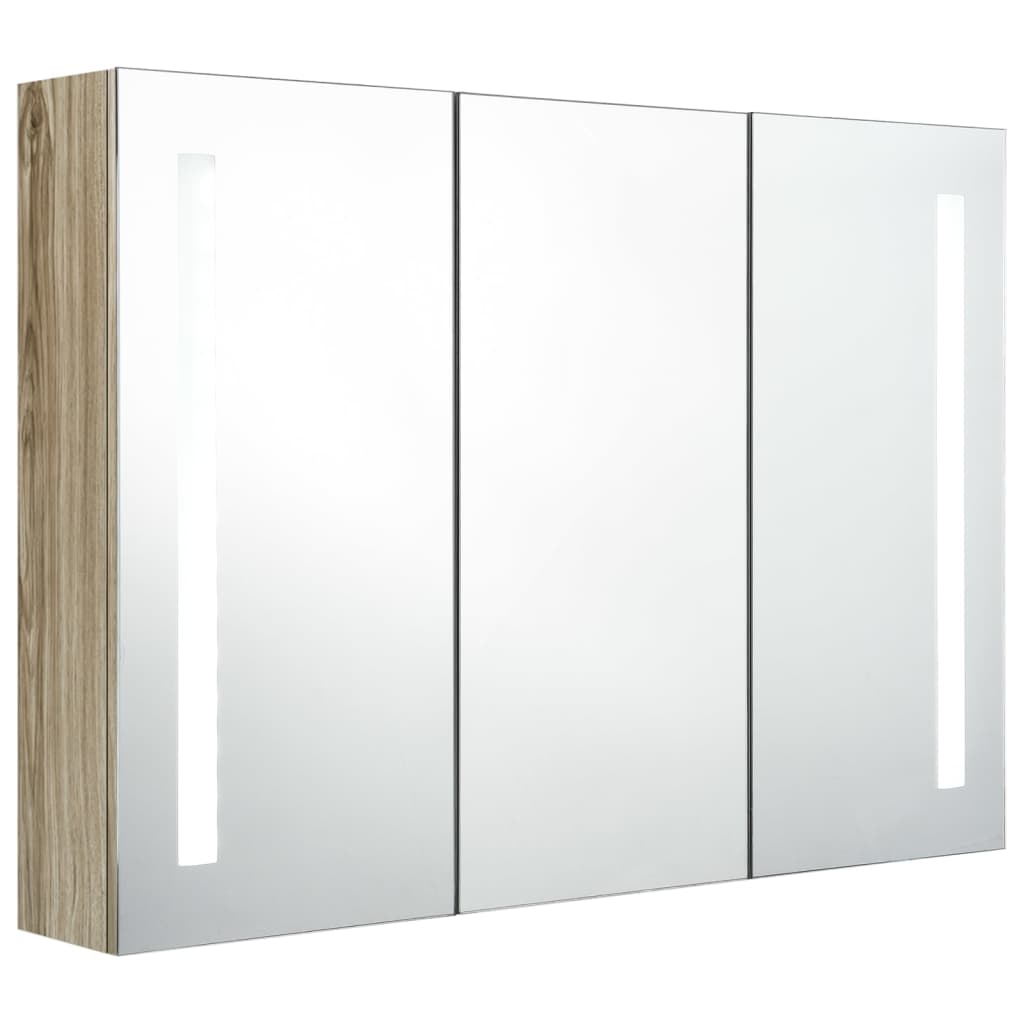 vidaXL Bathroom Cabinet | Oak | MDF with melamine finish | Medium