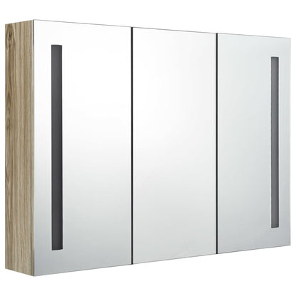 vidaXL Bathroom Cabinet | Oak | MDF with melamine finish | Medium