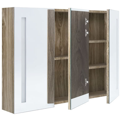 vidaXL Bathroom Cabinet | Oak | MDF with melamine finish | Medium