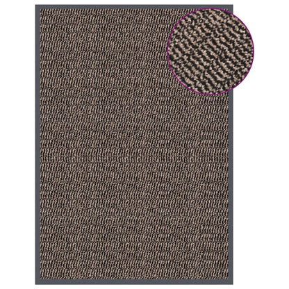 vidaXL Doormat | Dark Brown | Polypropylene, Rubber | 60 x 90 cm | Non-slip