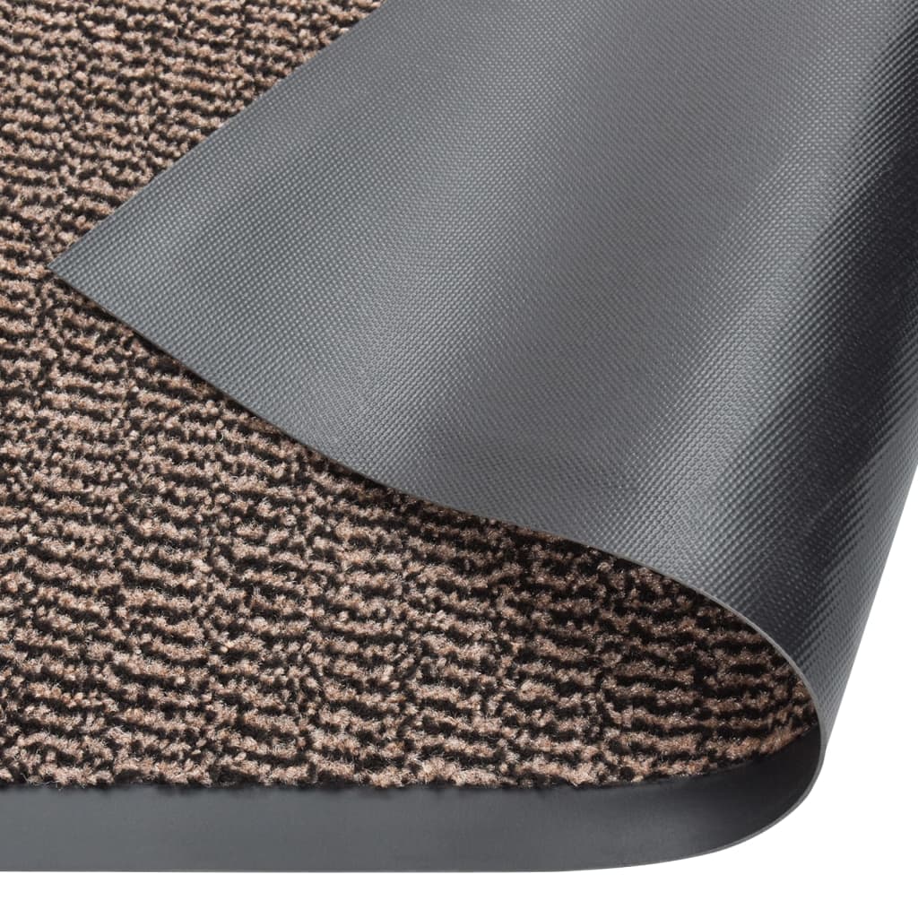 vidaXL Doormat | Dark Brown | Polypropylene, Rubber | 60 x 90 cm | Non-slip