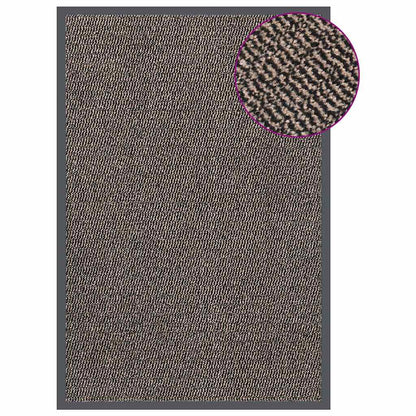 326940 vidaXL Doormat Tufted 80x120 cm Dark Brown
