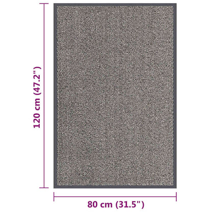 326947 vidaXL Doormat Tufted 80x120 cm Light Brown