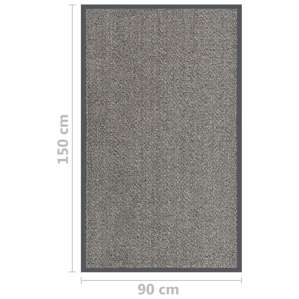 vidaXL Doormat Tufted 90x150 cm Light Brown