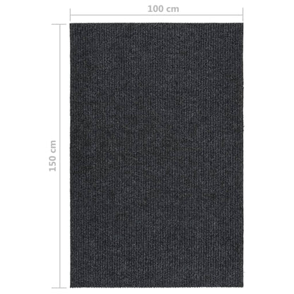 vidaXL Dirt Trapper Carpet Runner 100x150 cm Anthracite