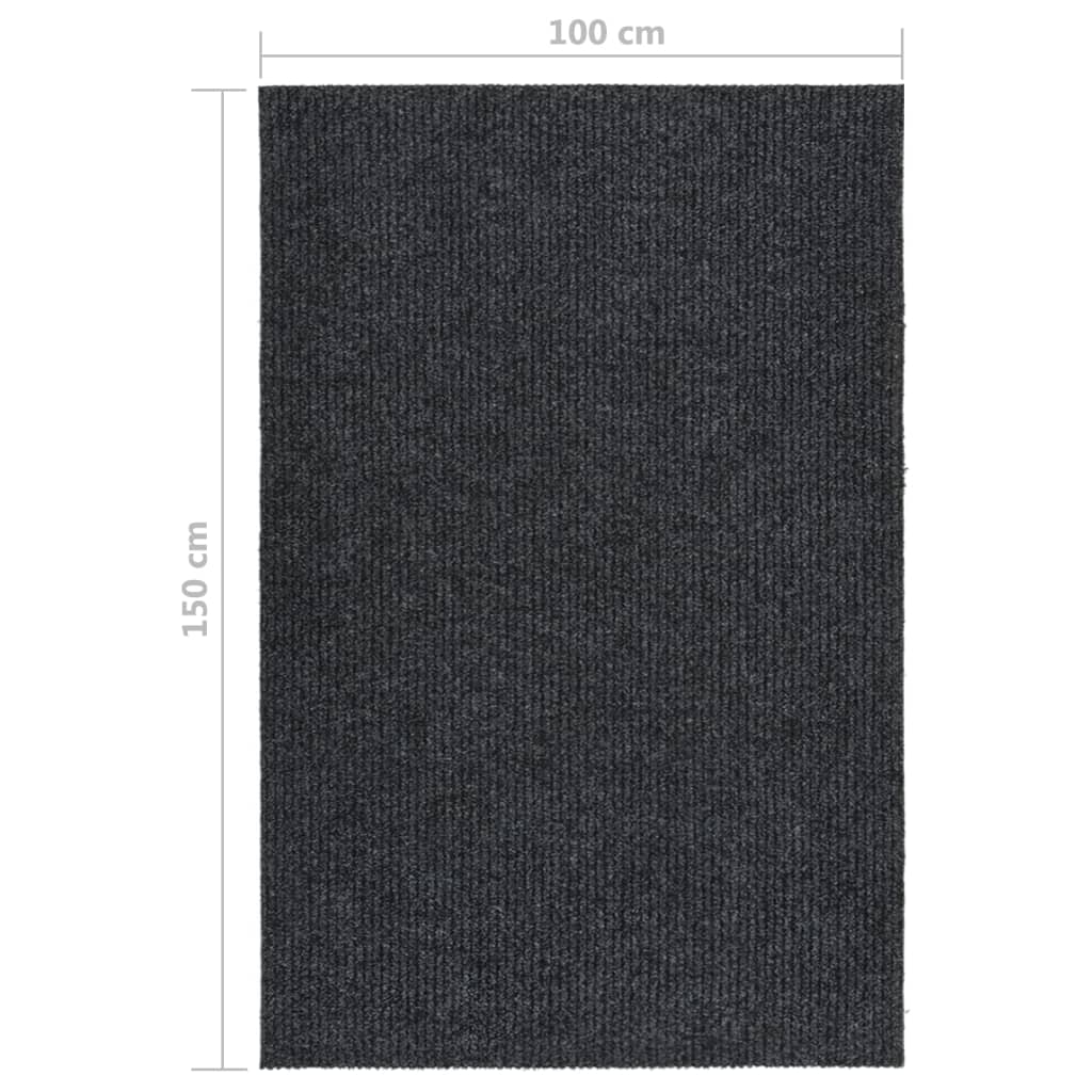 vidaXL Carpet Runner | Anthracite | 70% Polypropylene, 30% Polyester